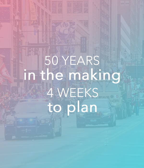 50 Years in the Making; 4 Weeks to Plan