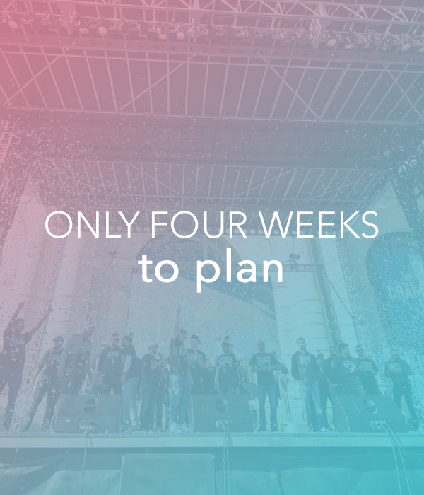 Only Two Weeks to Plan