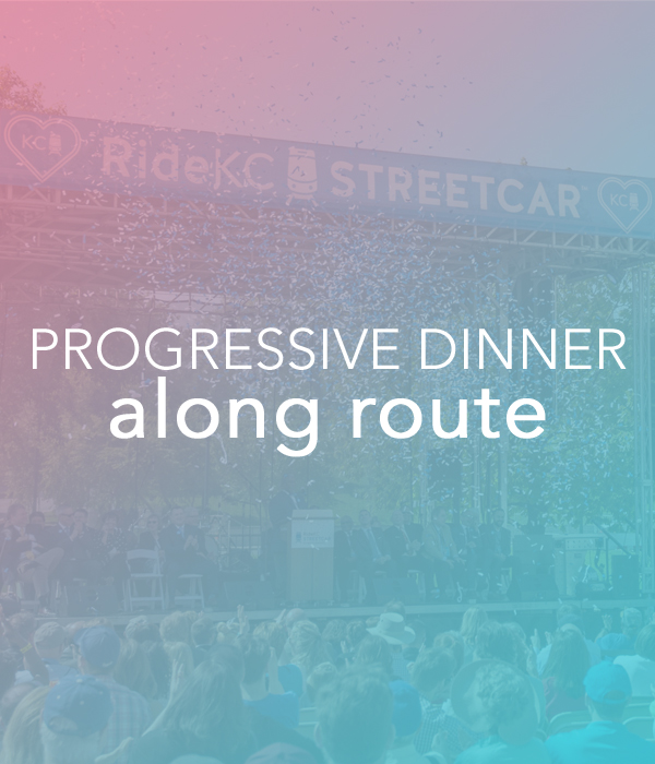 Progressive Dinner Along Route
