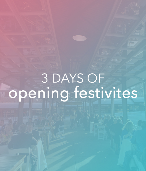 3 Days of Opening Festivities