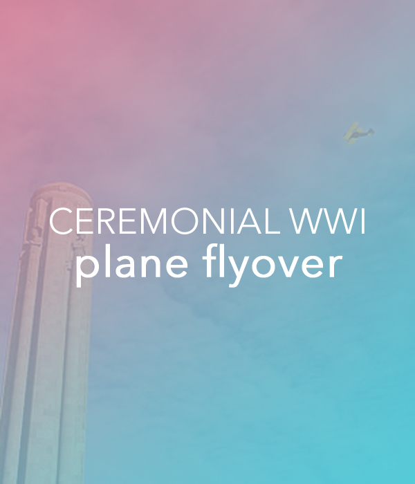Ceremonial WWI Plane Flyover